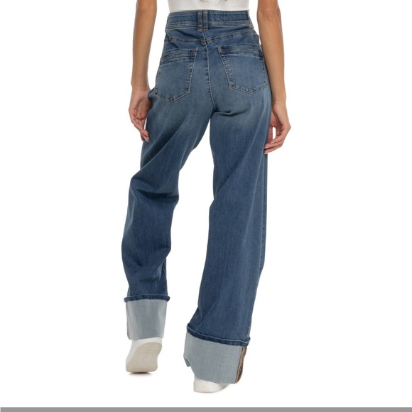 NWT Democracy High Rise Wide Leg Fix Cuff Jeans, Women’s Size 14 - Picture 2 of 6